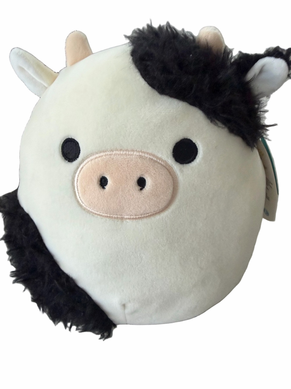 NWT Squishmallows 8” Connor the Cow with Fuzzy Patches Plush - Picture 1 of 10